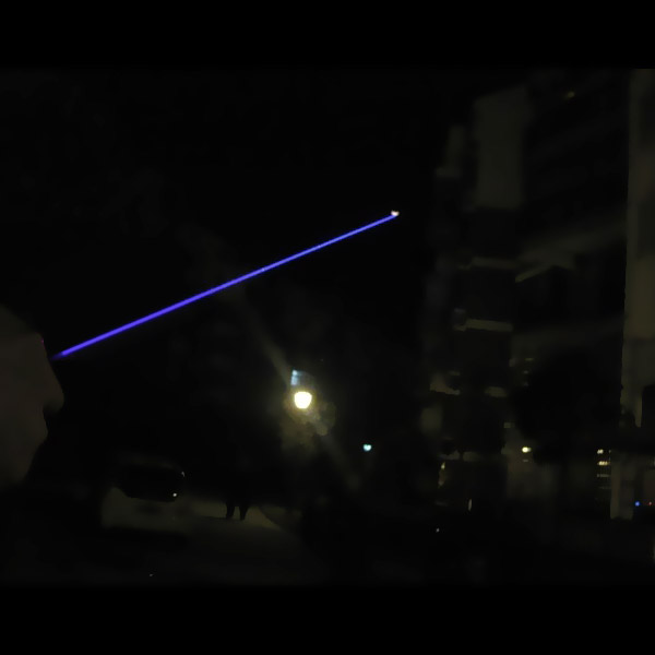 Blauer laserpointer