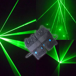 Grüne laser handschuhe